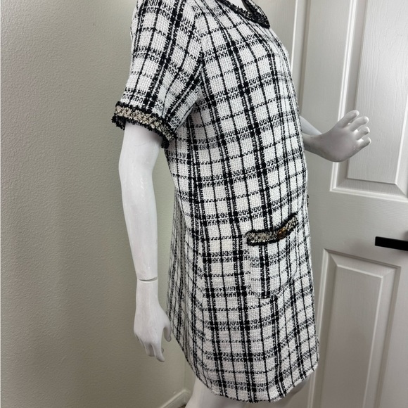 Entro Short Sleeve Round Neck Side Slit Midi Dress #132 - Picture 3 of 15